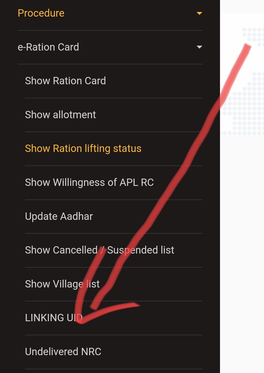 ration Card update