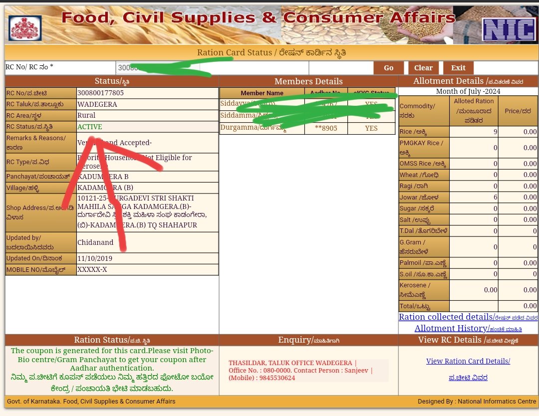 BpL Ration New rules