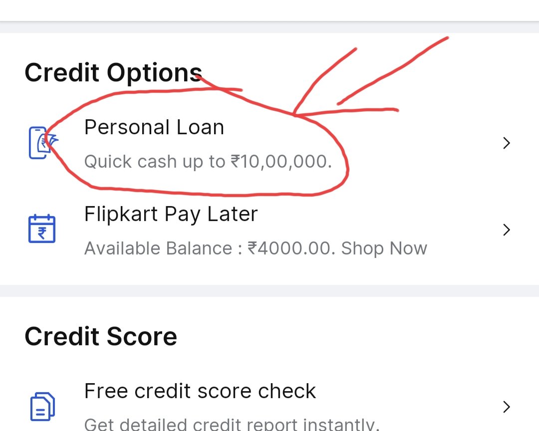 flipkart personal loan