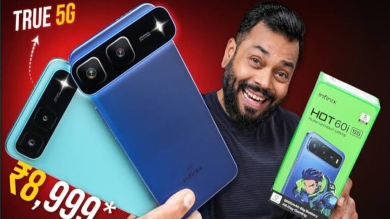 Infinix Hot 60i 5G mobile – ಇನ್ಫಿನಿಕ್ಸ್ ಹಾಟ್ 60i 5G: ₹9,299ರಲ್ಲಿ 50MP ಕ್ಯಾಮೆರಾ, 6000mAh ಬ್ಯಾಟರಿ!