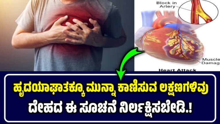 ಹೃದಯಾಘಾತಕ್ಕೂ ಒಂದು ವಾರದ ಮುನ್ನ ಕಾಣಿಸಿಕೊಳ್ಳುವ ಲಕ್ಷಣಗಳಿವು! ದೇಹದ ಈ ಸೂಚನೆ ನಿರ್ಲಕ್ಷಿಸಬೇಡಿ