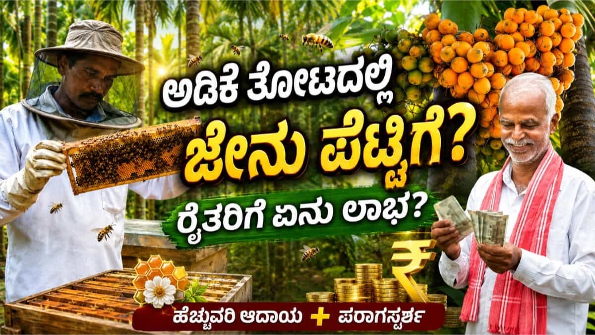 ಅಡಿಕೆ ತೋಟದಲ್ಲಿ ಜೇನು ಕೃಷಿ