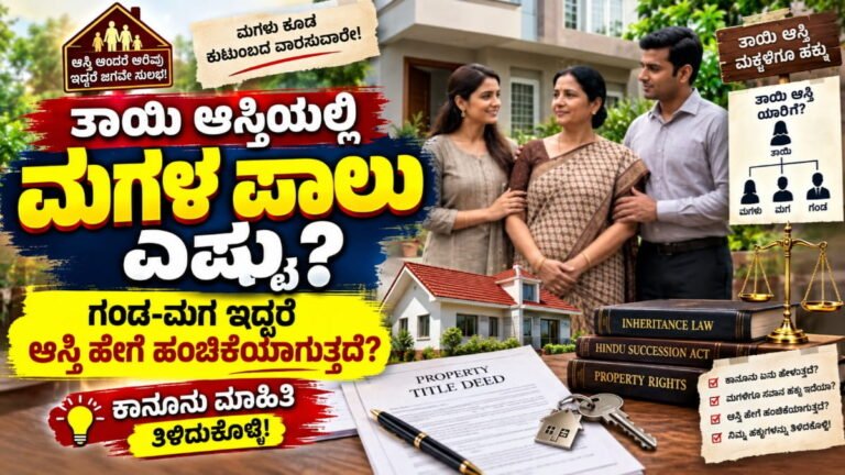 Property Rights: ತಾಯಿ ಆಸ್ತಿಯಲ್ಲಿ ಮಗಳ ಪಾಲು ಎಷ್ಟು? ಗಂಡ-ಮಗ ಇದ್ದಾಗ ಕಾನೂನು ಹೇಗೆ ಹಂಚಿಕೆ ಮಾಡುತ್ತದೆ?